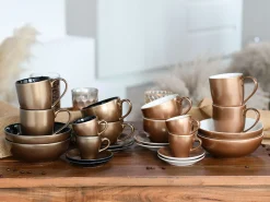 Creatable Becher & Tassen|Geschirrset|Golden Days - Kaffeebecher 2-tlg - Weiss