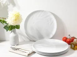 Creatable Pizza & Pasta|Geschirrset|Gourmet - Pizzateller 4-tlg - Weiss