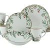 Creatable Geschirrset|Greenery Leaves - Kombiservice 16-tlg - Weiss