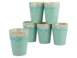 Creatable Becher & Tassen|Geschirrset|Grespresso - Kaffeebecher 6-tlg - Aqua