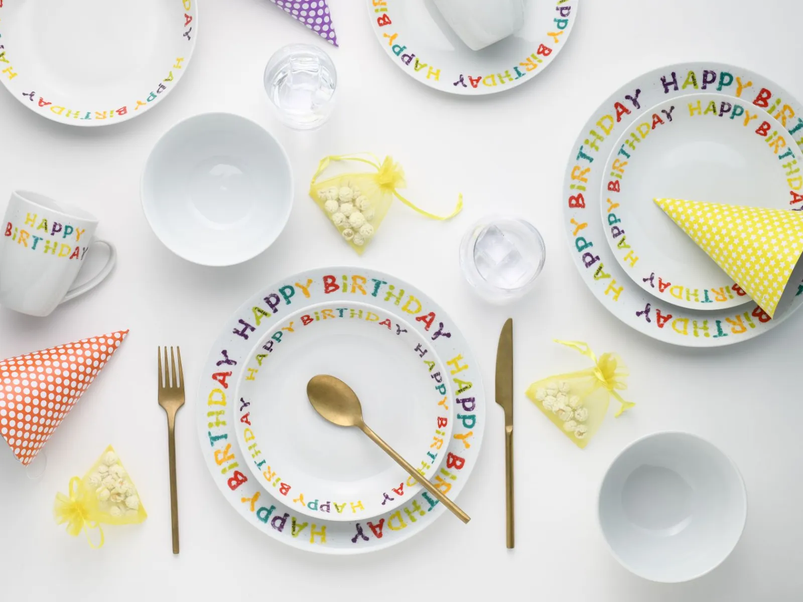 Creatable Geschirrset|Happy Birthday - Kombiservice 10-tlg - Happy Birthday