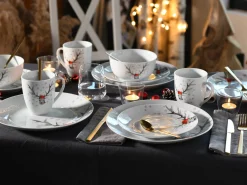 Creatable Geschirrset|Hirsch - Kombiservice - Weiss