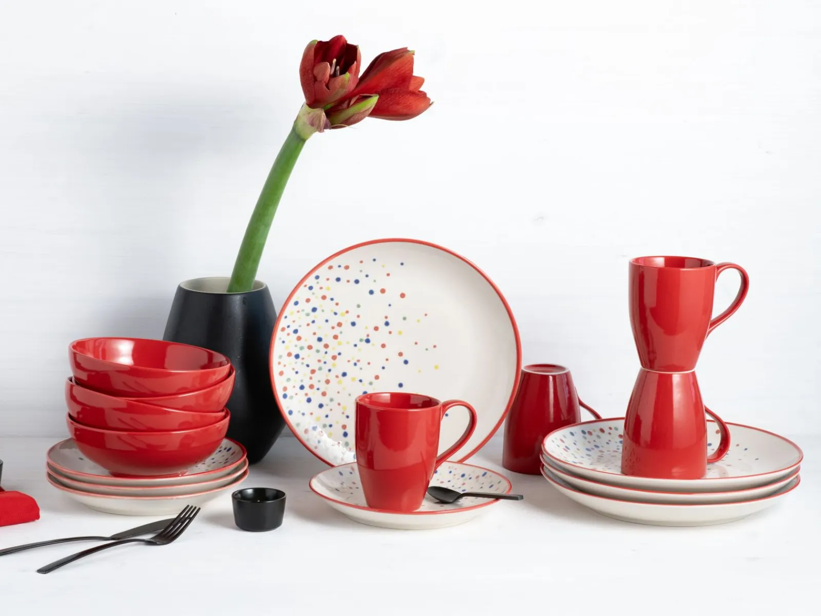 Creatable Geschirrset|Joy - Kombiservice 16-tlg - Blau