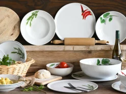 Creatable Geschirrset|Teller|Kräuter - Pizzateller 4-tlg - Chili