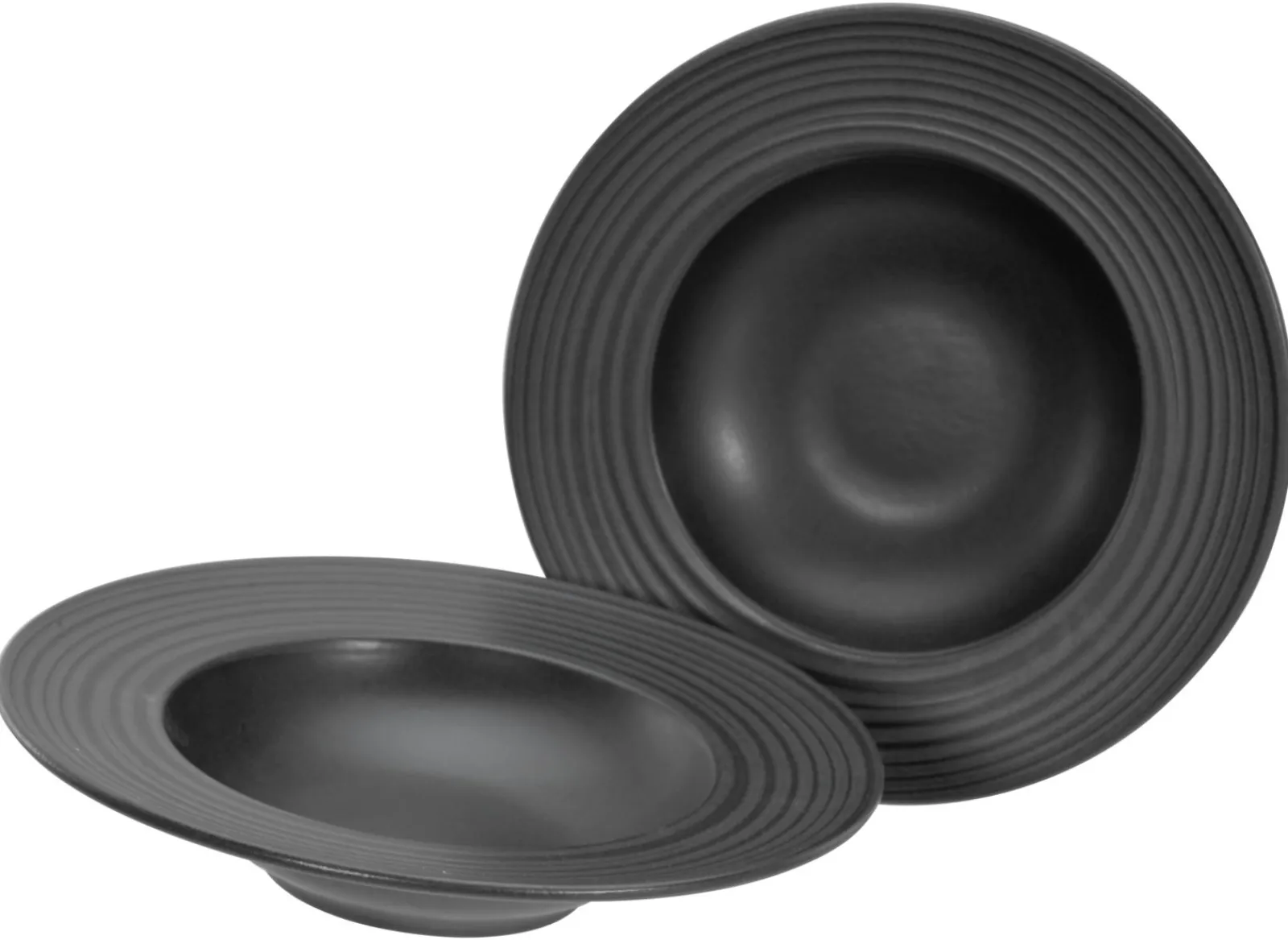 Creatable Pizza & Pasta|Geschirrset|Lava Stone - Pastateller 2-tlg - Schwarz