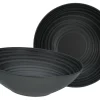 Creatable Geschirrset|Lava Stone - Salatschüssel 2-tlg - Schwarz