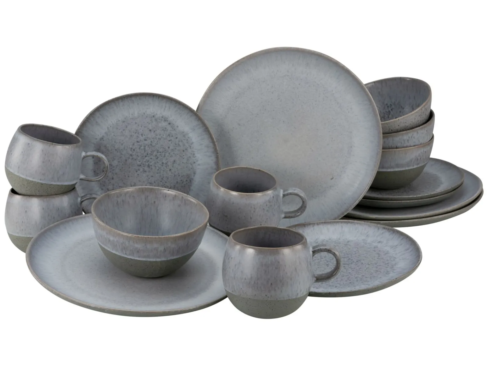 Creatable Geschirrset|Loft Stone - Kombiservice 16-tlg - Stein