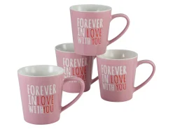 Creatable Becher & Tassen|Love Collection - Kaffeebecher 4-tlg - rosa