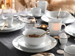 Creatable Geschirrset|Luna Black Line - Kombiservice 16-tlg, Luna - Kombiservice 16-tlg, Happy Birthday - Kombiservice 16-tlg - Happy Birthday
