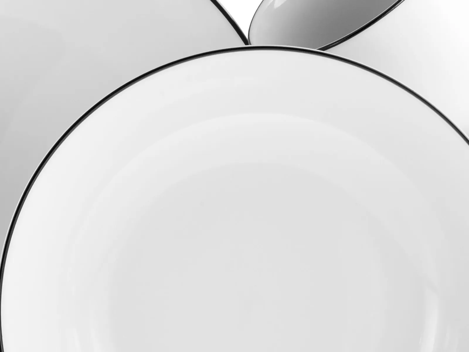 Creatable Geschirrset|Luna Black Line - Kombiservice 16-tlg - Black Line