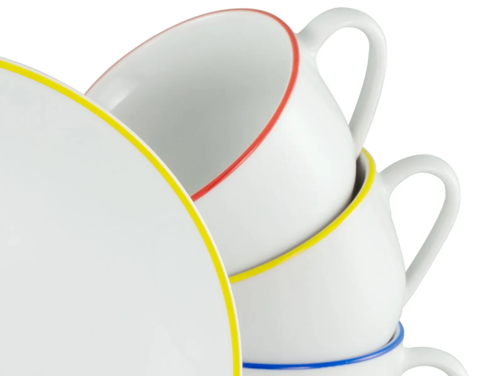 Creatable Geschirrset|Luna Color Line - Kaffeeservice 18-tlg, Luna - Kaffeeservice 18-tlg, Luna Black Line - Kaffeeservice 18-tlg - Color Line