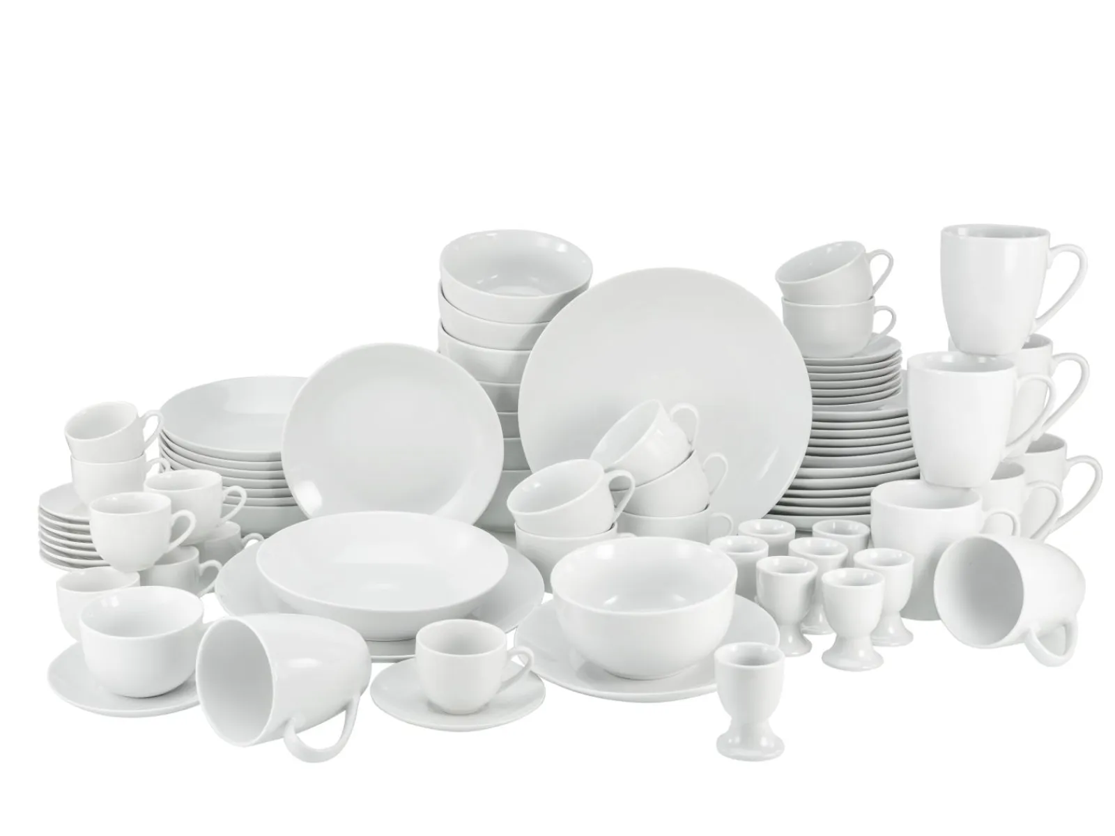 Creatable Geschirrset|Luna - Kombiservice 80-tlg - Weiss