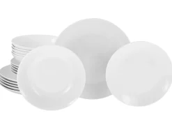 Creatable Geschirrset|Luna - Tellerset 18-tlg, Luna Black Line - Tellerset 18-tlg - Weiss