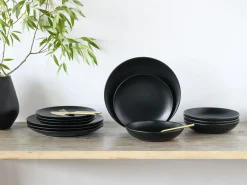 Creatable Geschirrset|Teller|Magic Black - Tellerset 12-tlg - Schwarz