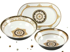 Creatable Geschirrset|Majestosa - Servier-Set-3tlg - Schwarz