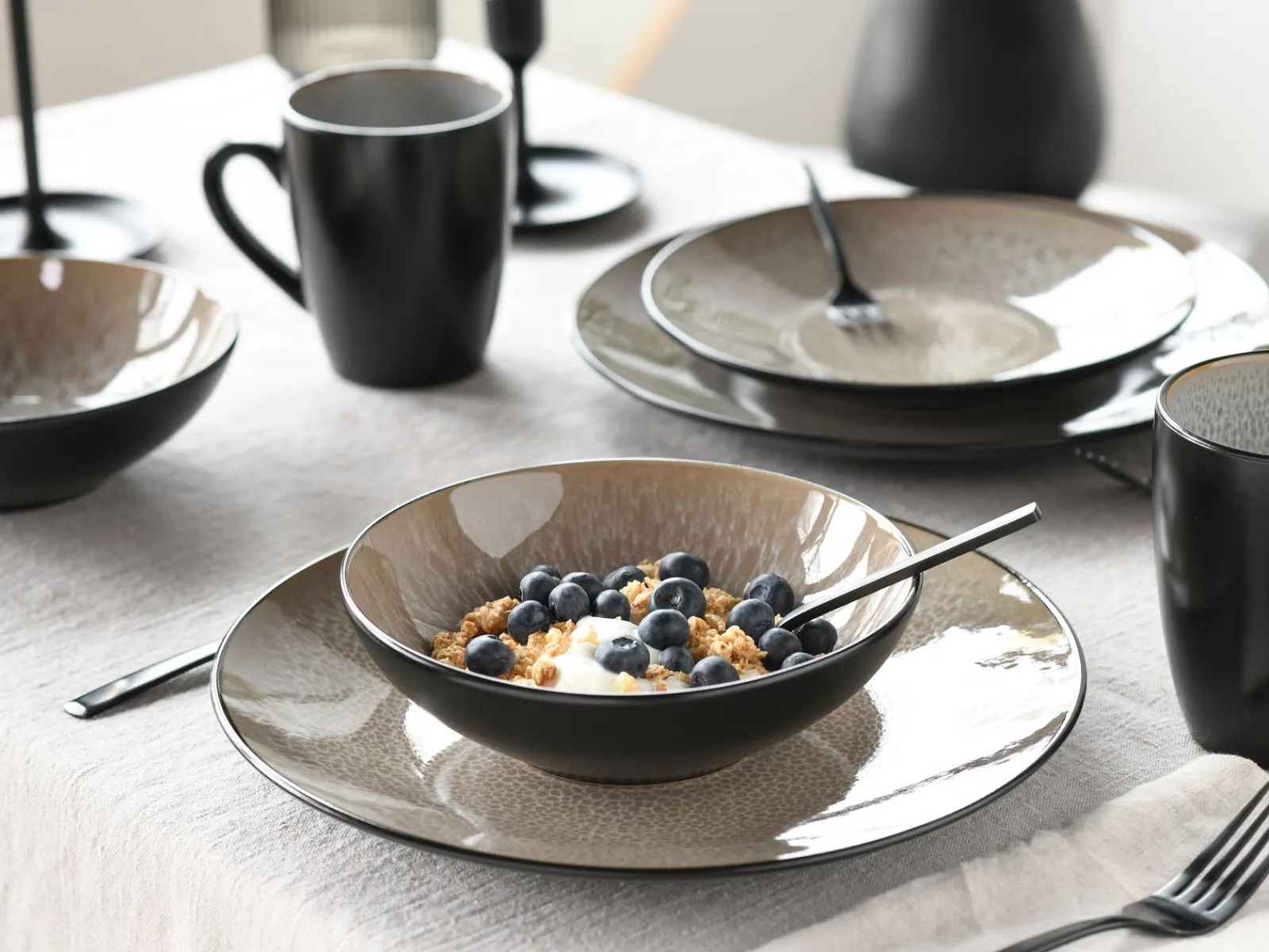 Creatable Geschirrset|Malmö - Kombiservice 16-tlg - Frost
