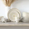 Creatable Geschirrset|Mandala - Kombiservice 16-tlg - Gold-Schwarz