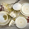 Creatable Geschirrset|Mandala - Kombiservice 8-tlg - Gold-Schwarz