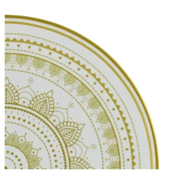Creatable Geschirrset|Mandala - Kombiservice 8-tlg - Gold-Schwarz