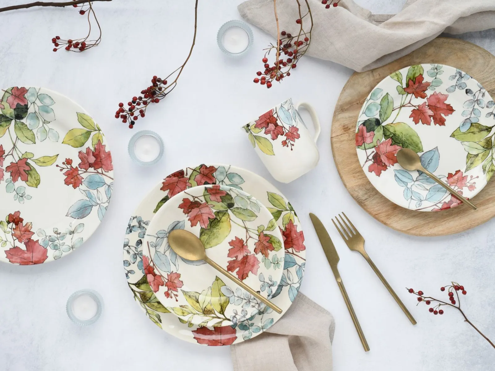 Creatable Geschirrset|Maple - Kombiservice 16-tlg - creme