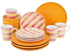 Creatable Geschirrset|Marbella - Kombiservice 16-tlg - Orange