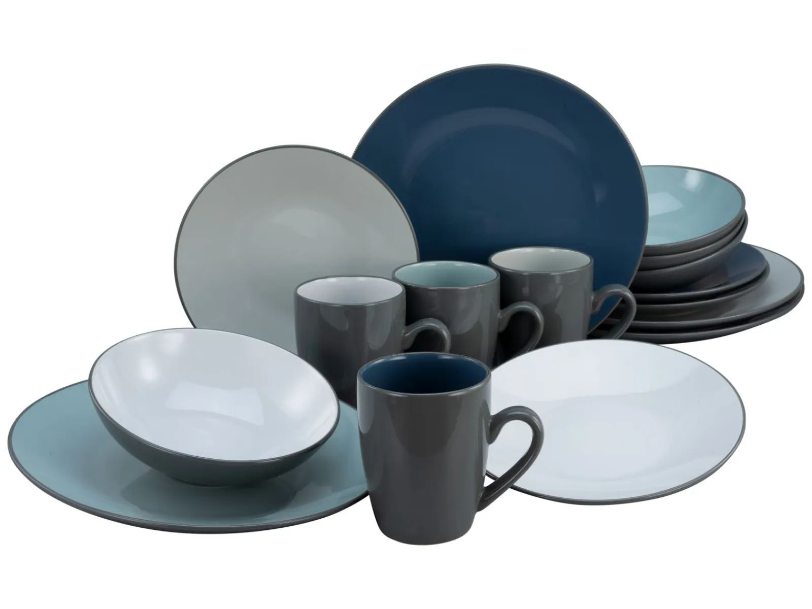 Creatable Geschirrset|Meeresbrise - Kombiservice 16-tlg - Bunt