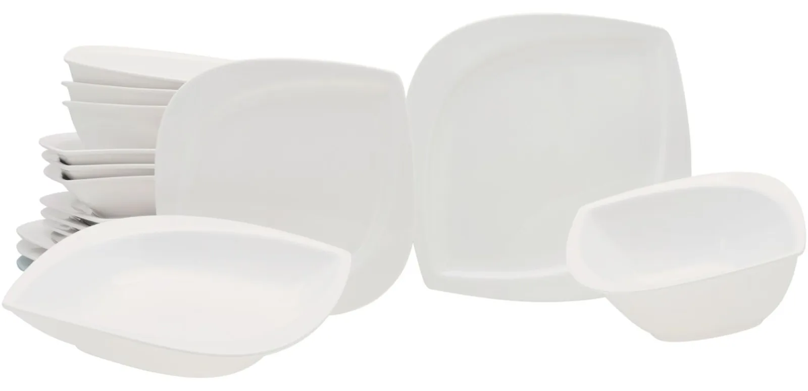 Creatable Geschirrset|Melbourne - Kombiservice 16-tlg - Creme