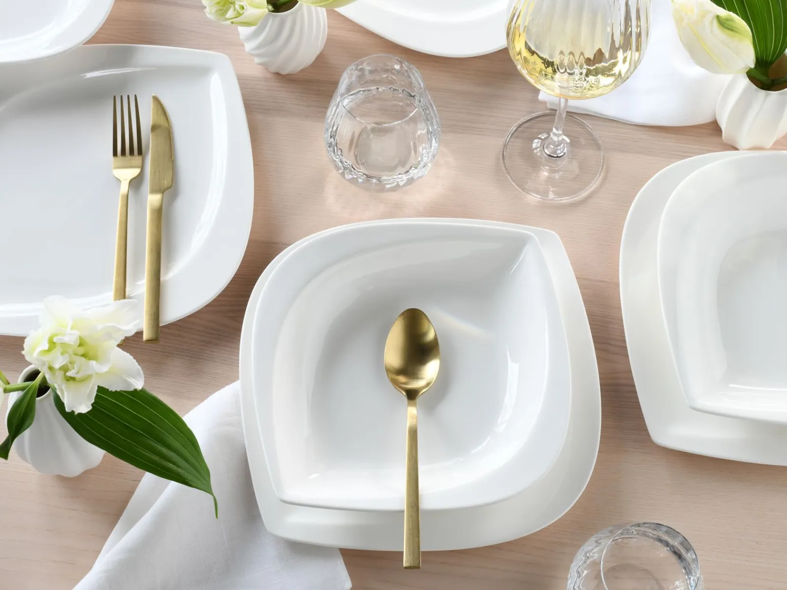 Creatable Geschirrset|Melbourne - Tafelservice 12-tlg - Creme