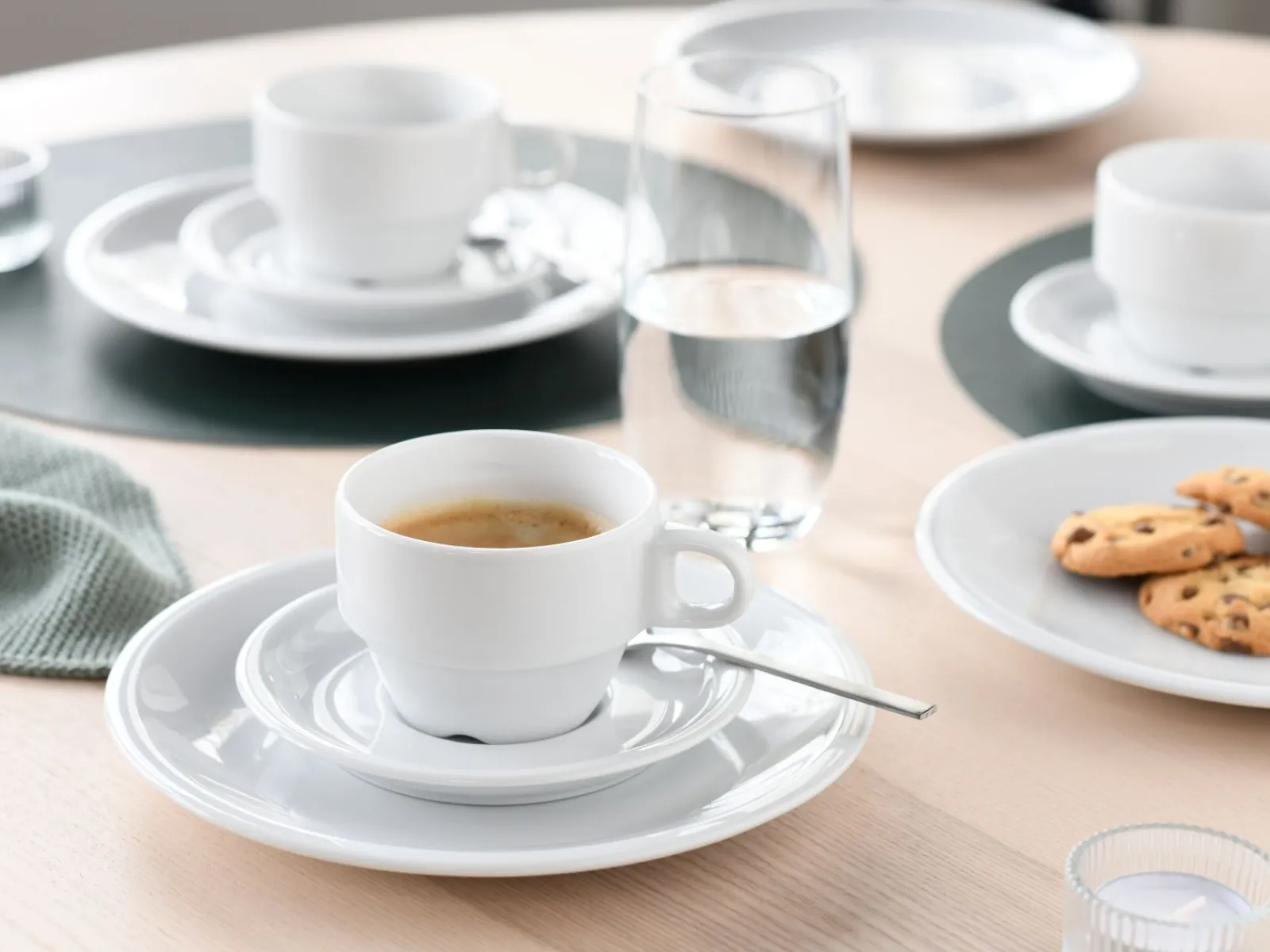Creatable Geschirrset|Milano - Kaffeeservice 18-tlg - Weiss