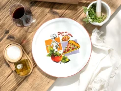 Creatable Geschirrset|Teller|Milano - Pizzateller 4-tlg - Pizzabäcker