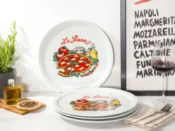 Creatable Geschirrset|Teller|Milano - Pizzateller 4-tlg - Pizzabäcker