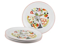 Creatable Geschirrset|Teller|Milano - Pizzateller 4-tlg - Pizzabäcker