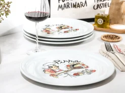 Creatable Geschirrset|Teller|Milano - Pizzateller 4-tlg - Pizzabäcker