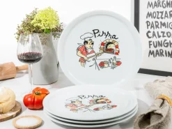 Creatable Geschirrset|Teller|Milano - Pizzateller 4-tlg - Pizzabäcker