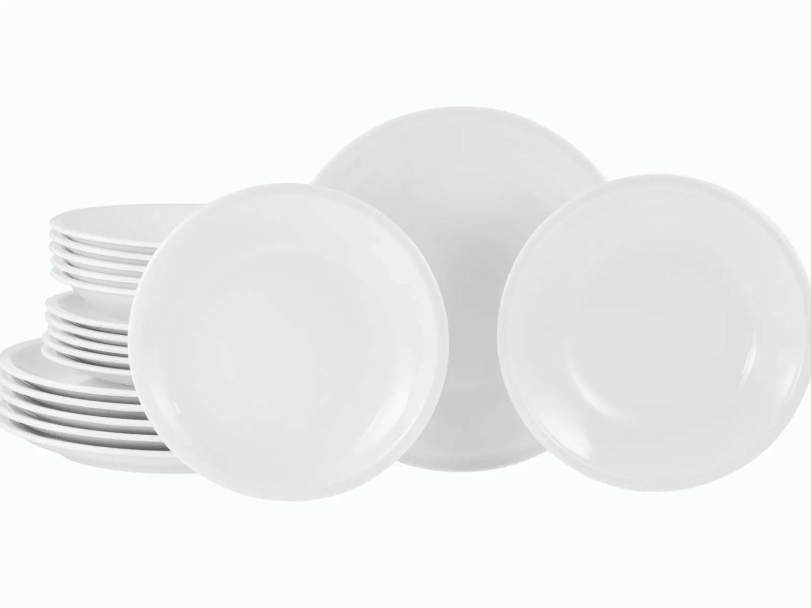 Creatable Teller|Milano - Tellerset 18-tlg - Weiss