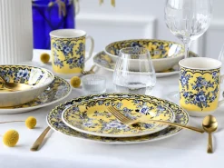 Creatable Geschirrset|Ming Flower - Kombiservice 16-tlg - Gelb