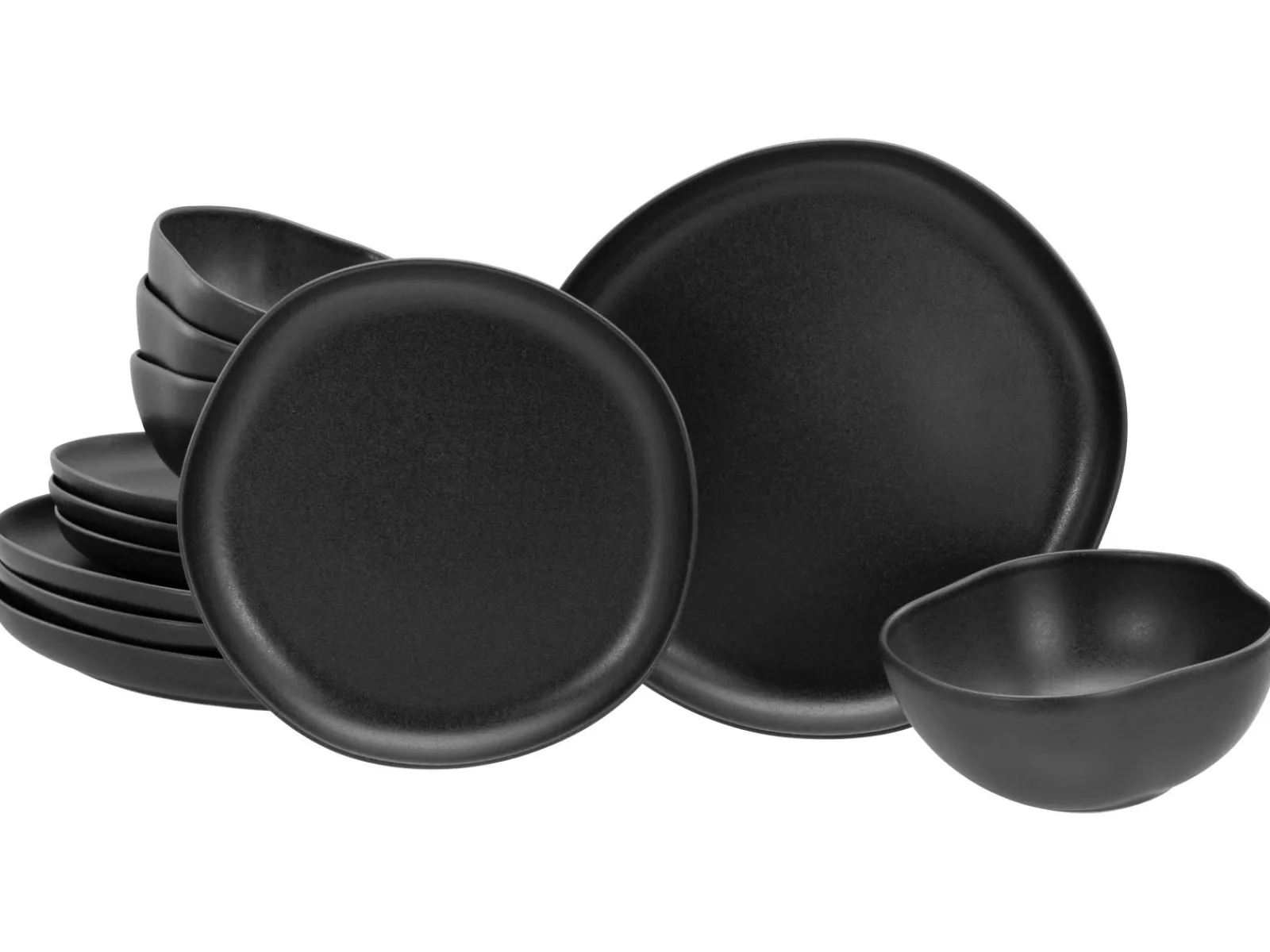 Creatable Geschirrset|Natura - Tellerset - Black