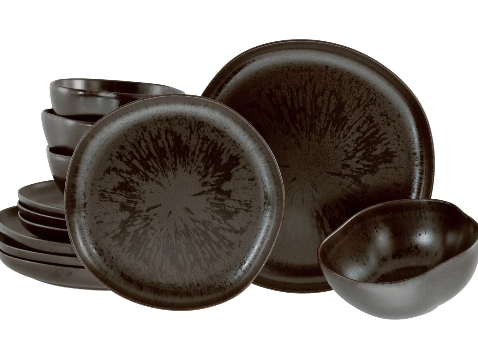 Creatable Geschirrset|Natura - Tellerset - Black