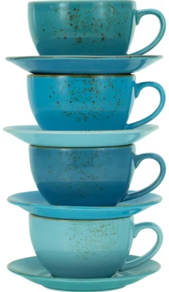 Creatable Becher & Tassen|Geschirrset|Nature Collection - Cappuccinotassen 8-tlg - bunt