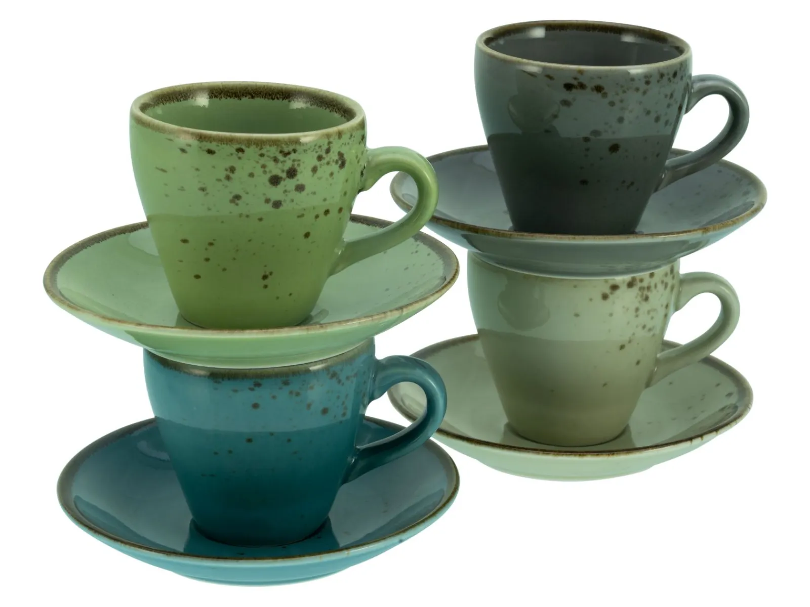 Creatable Becher & Tassen|Geschirrset|Nature Collection - Espressotassen 8-tlg - bunt