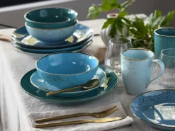 Creatable Geschirrset|Nature Collection - Kombiservice 16-tlg - Aqua