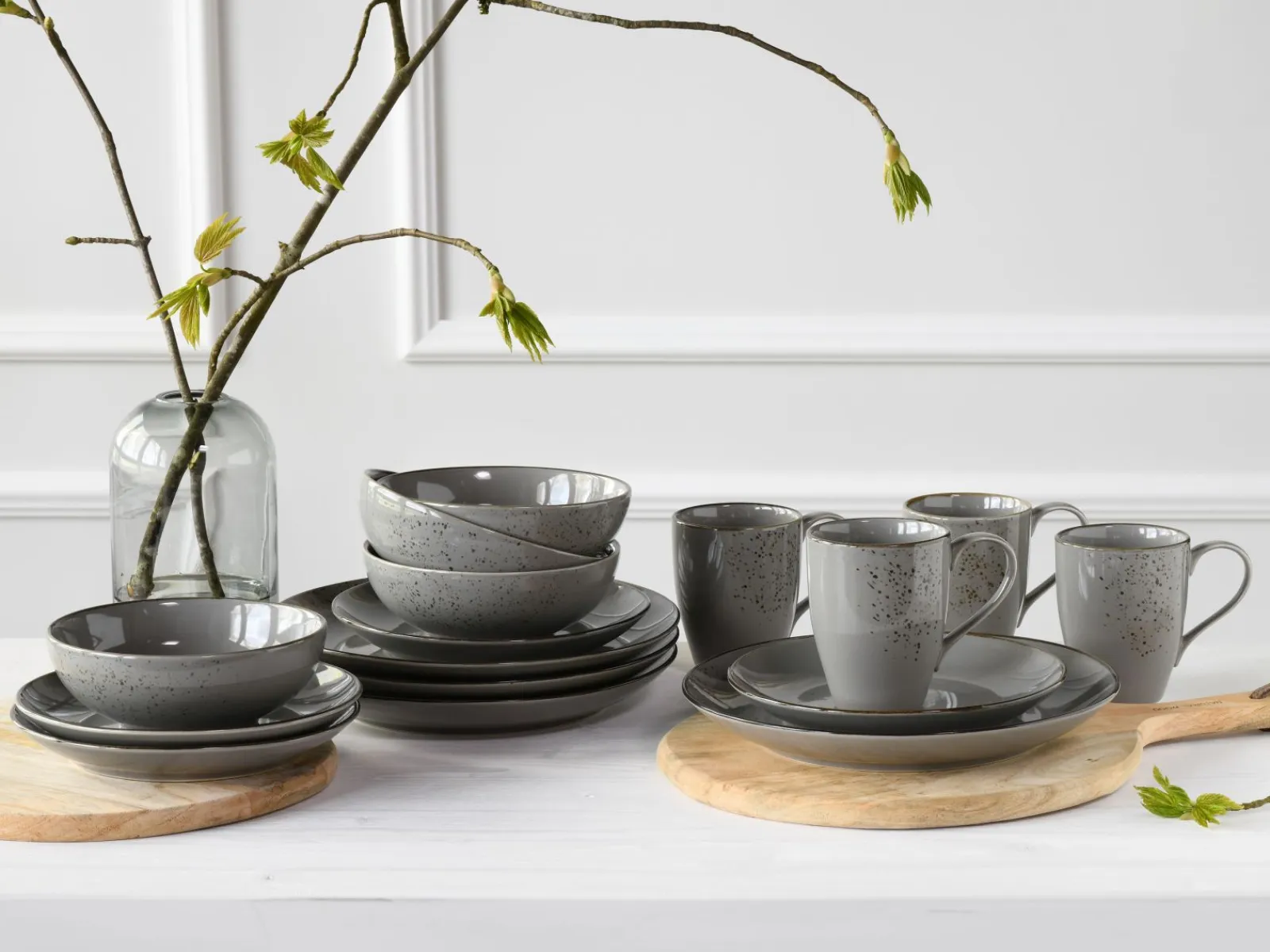 Creatable Geschirrset|Nature Collection - Kombiservice 16-tlg - Aqua