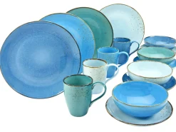 Creatable Geschirrset|Nature Collection - Kombiservice 16-tlg - Aqua