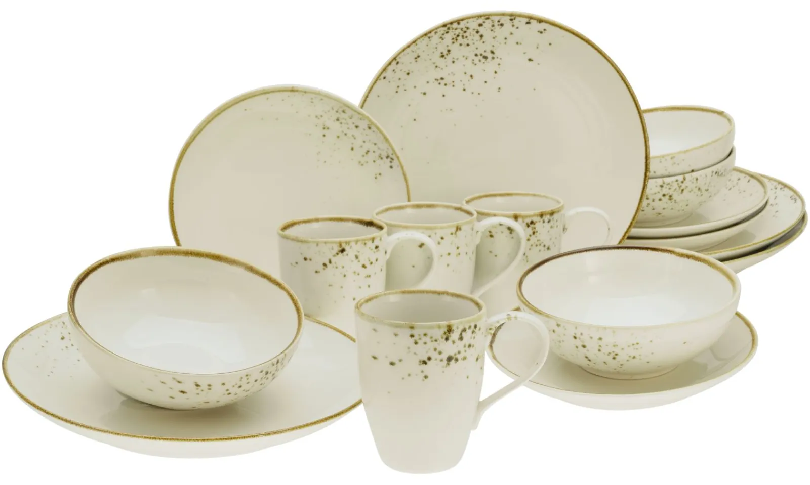 Creatable Geschirrset|Nature Collection - Kombiservice 16-tlg - Aqua