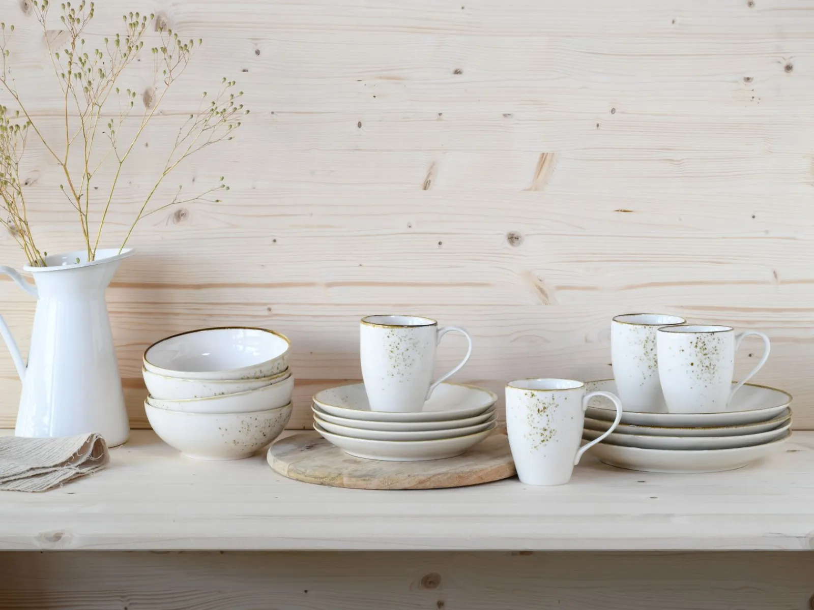 Creatable Geschirrset|Nature Collection - Kombiservice 16-tlg - Aqua