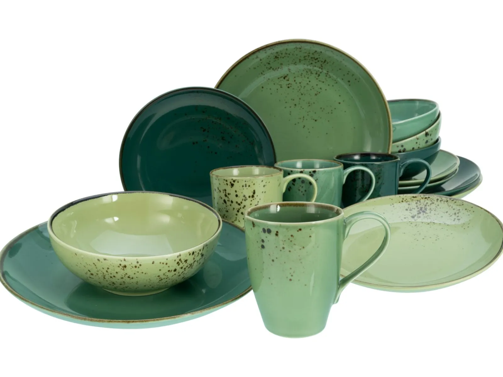 Creatable Geschirrset|Nature Collection - Kombiservice 16-tlg - Aqua