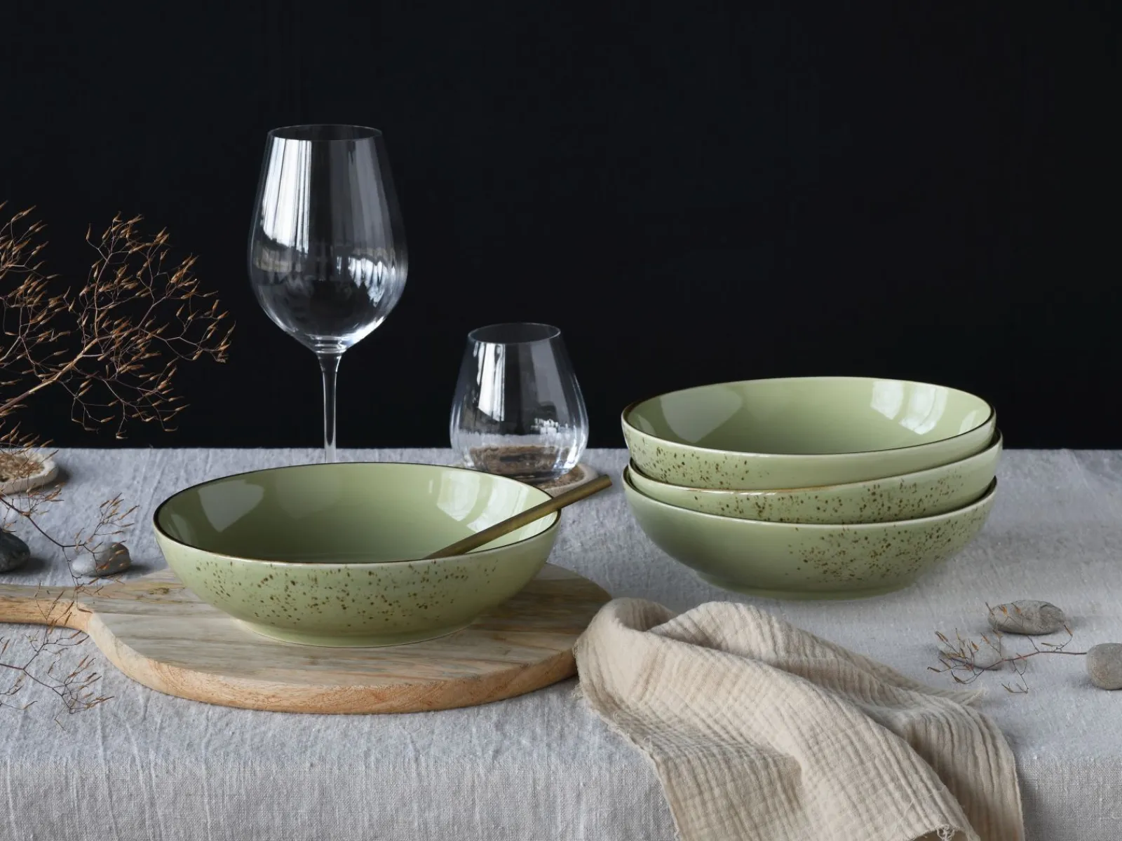 Creatable Bowls & Schüsseln|Geschirrset|Nature Collection - Poke Bowl 4-tlg - bunt