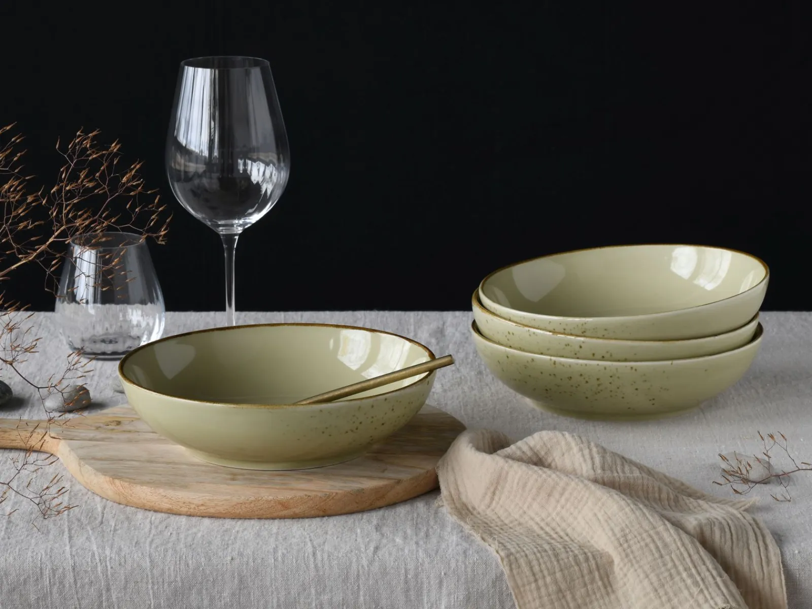 Creatable Bowls & Schüsseln|Geschirrset|Nature Collection - Poke Bowl 4-tlg - bunt