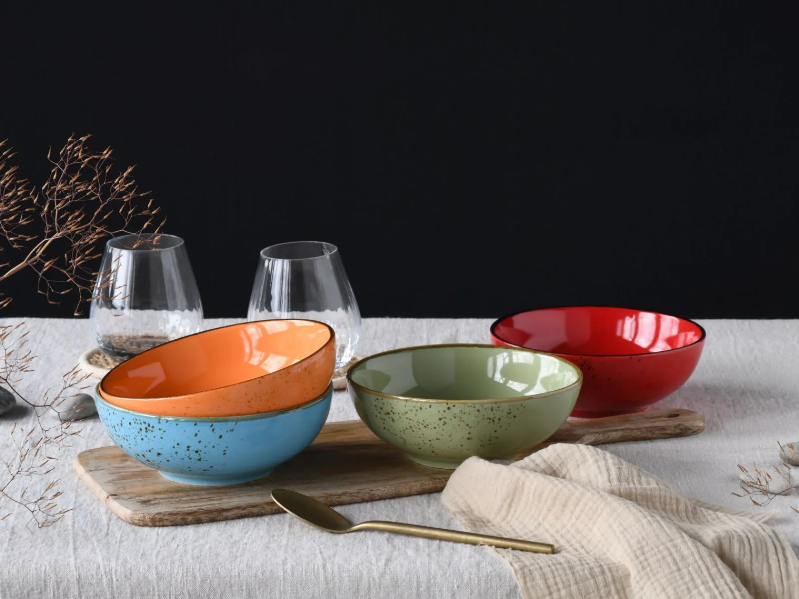 Creatable Bowls & Schüsseln|Geschirrset|Nature Collection - Smoothie Bowl 4-tlg - bunt