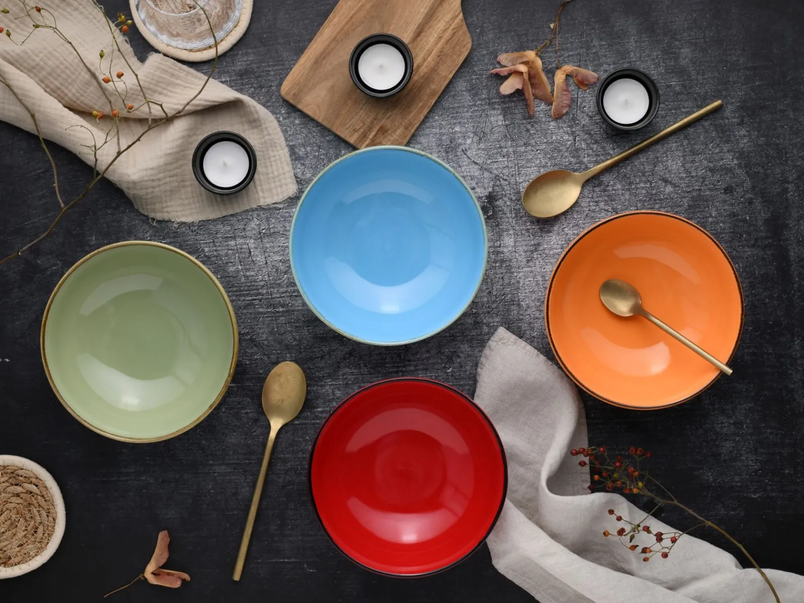 Creatable Bowls & Schüsseln|Geschirrset|Nature Collection - Smoothie Bowl 4-tlg - bunt